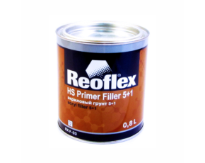 Грунт Reoflex 5+1 2К HS Primer Filler белый 0,8л  БЕЗ ОТВ. (отв.0,16л) /в кор.6//624