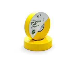 Скотч малярный Exp водостойкий желтый  25*60м  Masking tape элстичный 110С /90