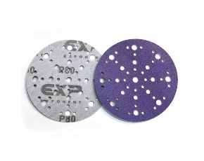 Круг абразивный Exp Purple Ceramic Film Р240, 48 отв, 150мм /25