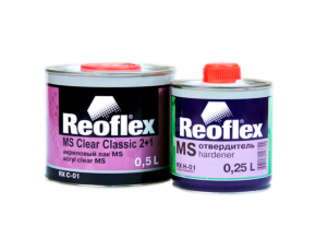 Лак Reoflex MS 2+1 2К  Clear Classic 0,5л БЕЗ ОТВ (отв. 0,25л)  /в кор.6//1080