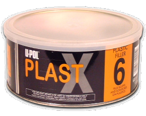 Шпатлевка U-POL PLAST X 6 для пластика эластичная черная 600 мл /6* СТОП ЦЕНА