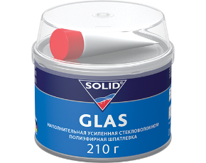 Шпатлевка Glas SOLID со стекловолокном 0.21кг   /24*