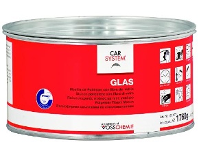 Шпатлевка Carsystem  GLAS  со стекловолокном зеленая 1,8 кг 127974  /6