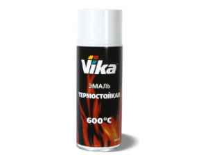 Эмаль термостойкая Vika черная аэроз. 520мл /в кор.6