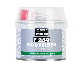 Шпатлевка  Body 250 FIBER со стекловолокном зеленая 0,25кг /в кор.24