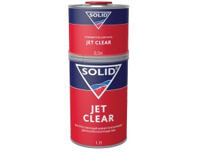 Лак SOLID Jet Clear  2K 2+1 быстросох. 1л (в компл. с отв.0,5л и мерн.ёмк)  /12