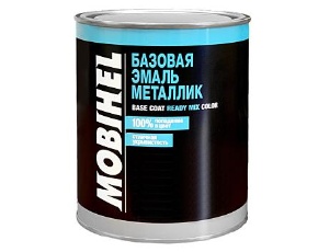 80201 Серебрянная Mobihel Базовая эмаль металлик  1л. /в кор.6