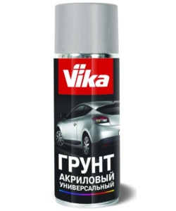 Грунтовка акриловая универсальная БЕЛАЯ Vika аэрозоль 520мл /в кор.6