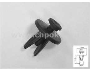 11024 (№153) Крепление Chpok it 17/19/РОМ (Е100024)  /100