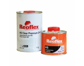 Лак Reoflex НS 2+1 2К Clear Premium  1л БЕЗ ОТВ (отв. 0,5л)  /в кор.6 //396