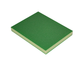 Губка двусторонняя C.A.R FIT Superfine green 120x98x13