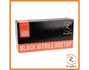 Перчатки нитриловые ROXTOP, чёрные/оранжевые, размер ХXL /в уп.45 пар