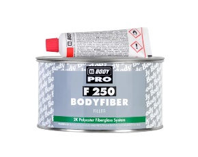 Шпатлевка  Body 250 FIBER со стекловолокном зеленая 0,75кг /в кор.12