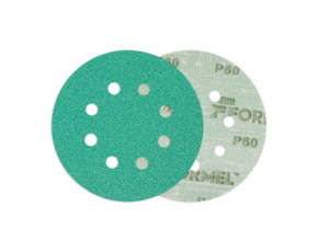 Круг абразивный FORMEL FILM  P60 на пленочной основе d125мм 8 отв. /в уп.100