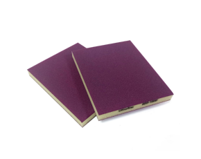 Губка двусторонняя Sandwox оксид алюминия,120*98*12мм, Р800 фиолетовая /10