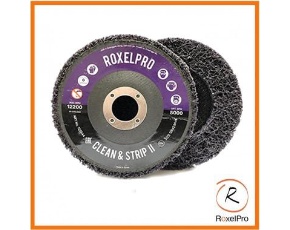 Зачистной круг ROXPRO Clean&amp;Strip II Пурпурный на оправке 125х22мм