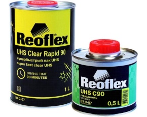 Лак Reoflex Супербыстрый UHS Clear Rapid 90 1л БЕЗ ОТВ (отв.0,5л)  /в кор 6