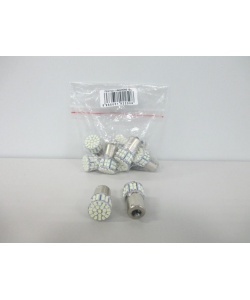 BA15s (1 конт) 50 SMD диодов, белая (поворот, стоп-сигнал) 12V (21W) Лампа светодиодная ***