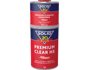 Лак SOLID Premium Clear HS 2K 2+1 New Formula 1л  (в компл. с отв.0,5)   /6 /12
