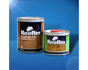 Грунт Reoflex 3+1 2К Acryl Filler белый 1л БЕЗ ОТВ. (отв 0,34л)  /в кор.6//624