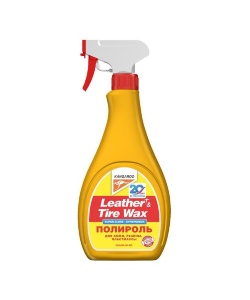 Полироль Супер блеск KANGAROO Leather & Tire Wax Super Gloss (кож.,рез.,пласт.) 500мл