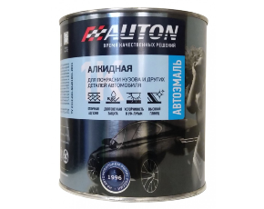 Черная матовая AUTON алкидная эмаль 0,8л /6