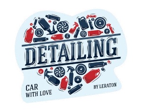 Стикер «Detailing. Car with love» LERATON