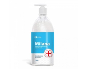 Мыло жидкое GraSS "Milana" АНТИБАКТЕРИАЛЬНОЕ с дозатором флакон 1л /6