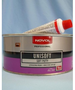 Шпатлевка Novol UNISOFT мягкая 1кг /в кор.8