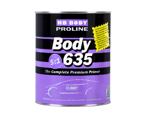 Грунт-наполнитель HB BODY PROLINE 635 HS 2К 5:1 серый 0,8л БЕЗ ОТВ. (отв. 635 0,16л)  /6