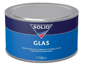 Шпатлевка Glas SOLID со стекловолокном 1,7кг /10