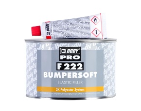 Шпатлевка  Body  222 BUMPERSOFT для пластика  черная 1кг /12