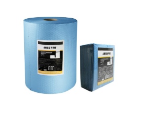 Салфетки нетканые JETA PRO JX-70 для обезжир.синие 68 г/м², 35x36см  /пакет 35 шт