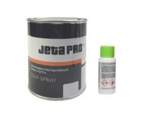 Шпатлевка Жидкая  JETAPRO SPRAY  1,2кг св. серая (в комплекте с отв.) 5549  /в кор.12