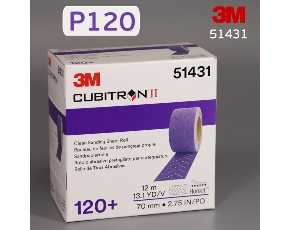 Полоса 3М Cubitron™ II Hookit™ 737U  в рулоне 70мм х 12м Р120 с мультипылеотв. 51431 /12метров
