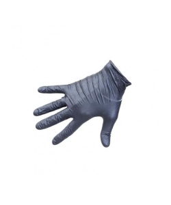 Перчатки нитриловые Household Gloves, текстур. на пальцах черные р.L /50