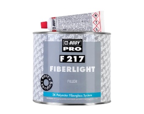 Шпатлевка HB BODY PRO F217 FIBERLIGHT со стекловолокном  зеленая  2.0л /3