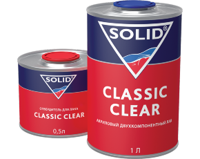 Лак SOLID CLASSIC CLEAR  2К 1л (в комп. с отв. 0,5л) 321.1500 /6