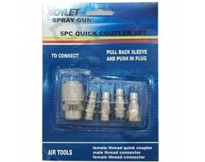 Набор фитингов Voylet 5PCS-E  быстрые разъемы в блистере /в уп. 5шт.  184-104