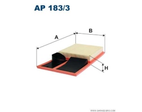 AP183/3 Фильтр воздушный VAG POLO/FABIA II/Golf V 1.4/1.6L 16V  05-