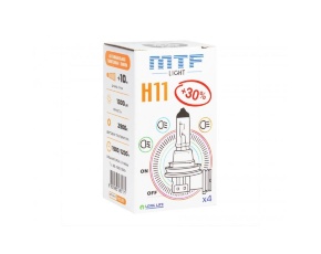 H11 12v 55w Standard+30% MTF