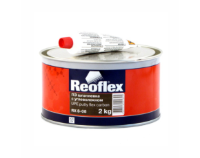 Шпатлёвка Reoflex с углеволокном Flex Carbon 2кг черная (с отв. 0,05кг)  /в кор.4