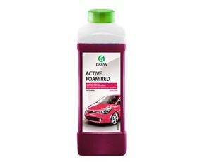 Средство д/бесконт. мойки GraSS Active Foam RED розовая суперпена концентрат 1л 800001  /12